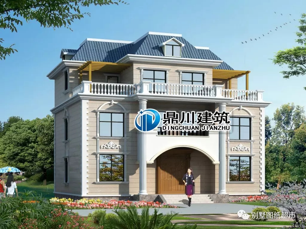 10款簡潔大方經濟型三層自建別墅，第1款造價20萬，第6款最漂亮！